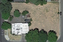 Aerial view of the Center property